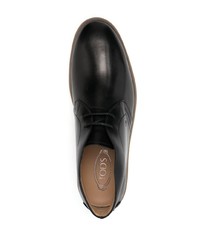 Tod's Debossed Logo Leather Derby Shoes