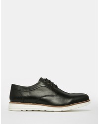Dune Derby Shoes In Black Leather