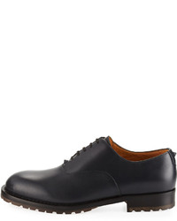Valentino Derby Smooth Lace Up Oxford Black