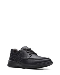 Clarks Donaway Edge Lace Up Sneaker In Black Leather At Nordstrom