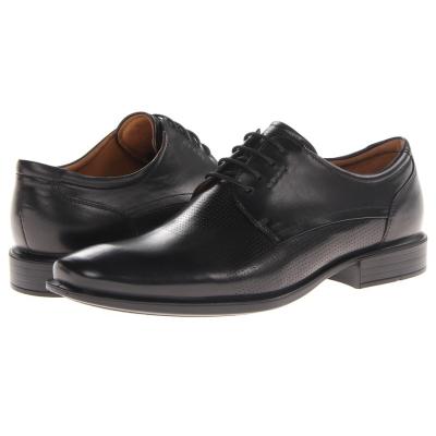 Ecco Cairo Perforation Tie Shoes Black Oxford Leather, $175 | Zappos ...