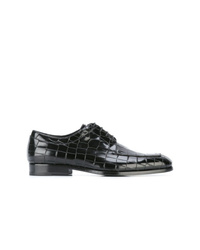 Giorgio Armani Embossed Crocodile Derby Shoes