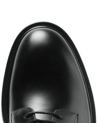Valentino Garavani Logo Print Leather Derby Shoes