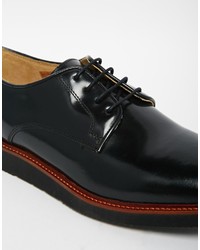 Base London Garrick Wedge Leather Derby Shoes