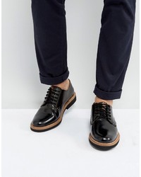 Ben Sherman Gibson Derby Shoes In Hi Shine Leather