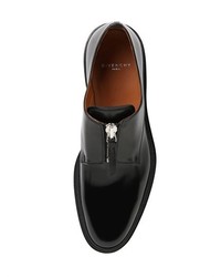 Givenchy Zip Up Brushed Leather Derby Shoes