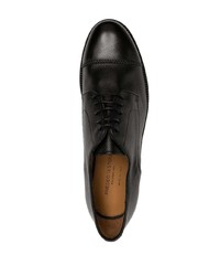 a. testoni Grained Leather Derby Shoes