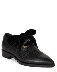 Lanvin Grainy Leather Eyelet Derby Shoes