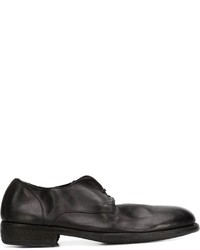 Guidi Distressed Derby Shoes