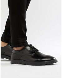 Silver Street High Shine Derby Shoes In Black