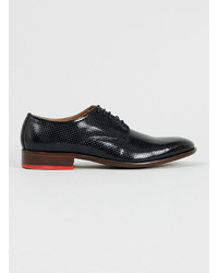 Topman House Of Hounds Keano Black Leather Derby Shoes