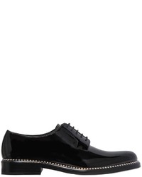 Jimmy Choo Crystal Welt Patent Leather Derby Shoes