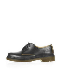 Topshop Kind Box Leather Lace Up Shoes
