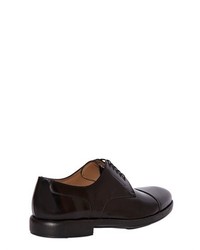 Salvatore Ferragamo Larry Oiled Leather Derby Lace Up Shoes