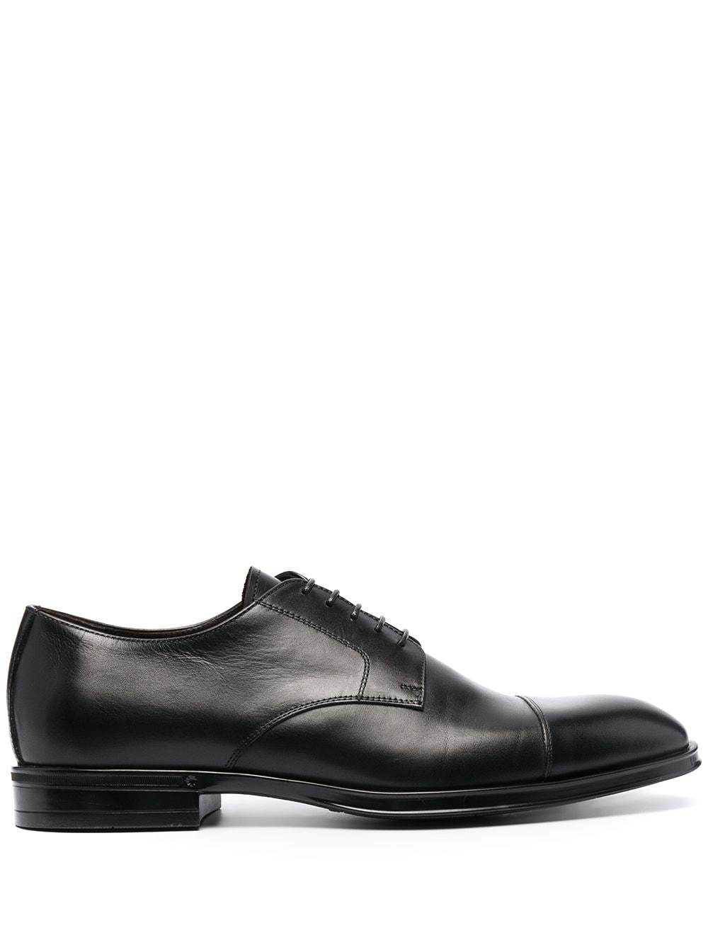 Canali Leather Derby Shoes, $363 | farfetch.com | Lookastic