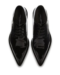 Dolce & Gabbana Leather Pointed Derby Shoes