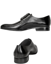 Moreschi Liverpool Black Leather Derby Shoes