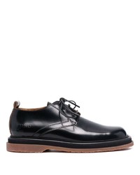 Buttero Patent Leather Lace Up Derby Shoes