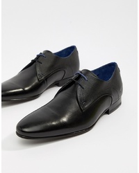 Ted Baker Peair Derby Shoes In Black Leather