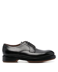 Zegna Polished Leather Derby Shoes