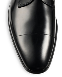 Prada Spazzolato Leather Derby Shoes