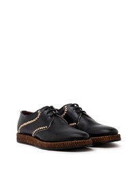 Dolce & Gabbana Stitched Accent Derby Shoes