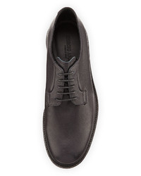 Giorgio Armani Textured Leather Derby Shoe Black