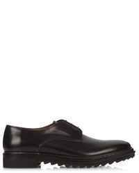 Givenchy Vulcano Leather Saw Sole Derby Shoes