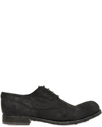 Officine Creative Washed Leather Derby Lace Up Shoes