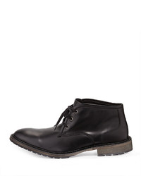 Andrew Marc New York Andrew Marc Leather Lace Up Desert Boot Black