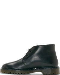 A.P.C. Black Buffed Leather Desert Boots