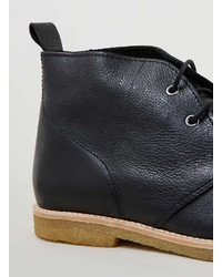 Union Black Leather Chukka Boots