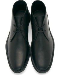 Pierre Hardy Black Leather Desert Boots
