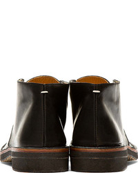 Maison Martin Margiela Black Leather Desert Boots