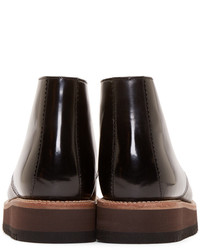 Grenson Black Patent Leather Gregory Boots