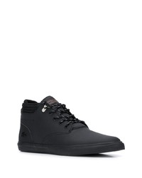 Lacoste Canvas Trimmed Ankle Boots