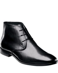 Florsheim Jet Chukka Black Smooth Leather Boots