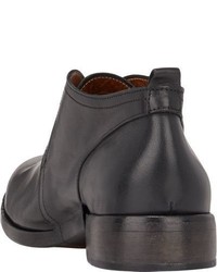 Elia Maurizi Leather Chukka Boots Black