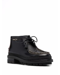 DSQUARED2 Logo Plaque Leather Ankle Boots