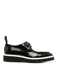 Moschino Perforated Calfskin Lace Up Shoes
