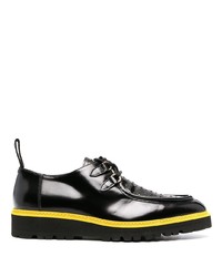 Moschino Perforated Calfskin Lace Up Shoes