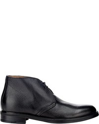 Barneys New York Plain Toe Chukka Boots Black