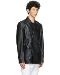 Rhude Black Leather Blazer