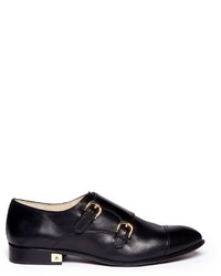 Nobrand Balfour Leather Monk Strap Shoes