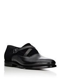 Barbanera Crisscross Monk Strap Shoes Black