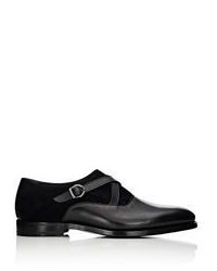 Barbanera Crisscross Monk Strap Shoes Black