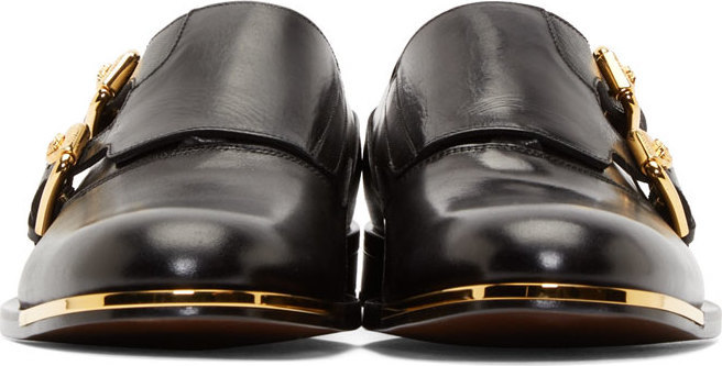 versace double monk strap