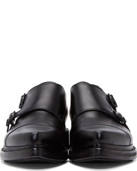 Acne Studios Black Leather Penn Monk Shoes