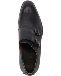Vince Camuto Black Tedesco Monk Strap Loafers