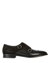 Fratelli Rossetti Brushed Leather Suede Monk Strap Shoes